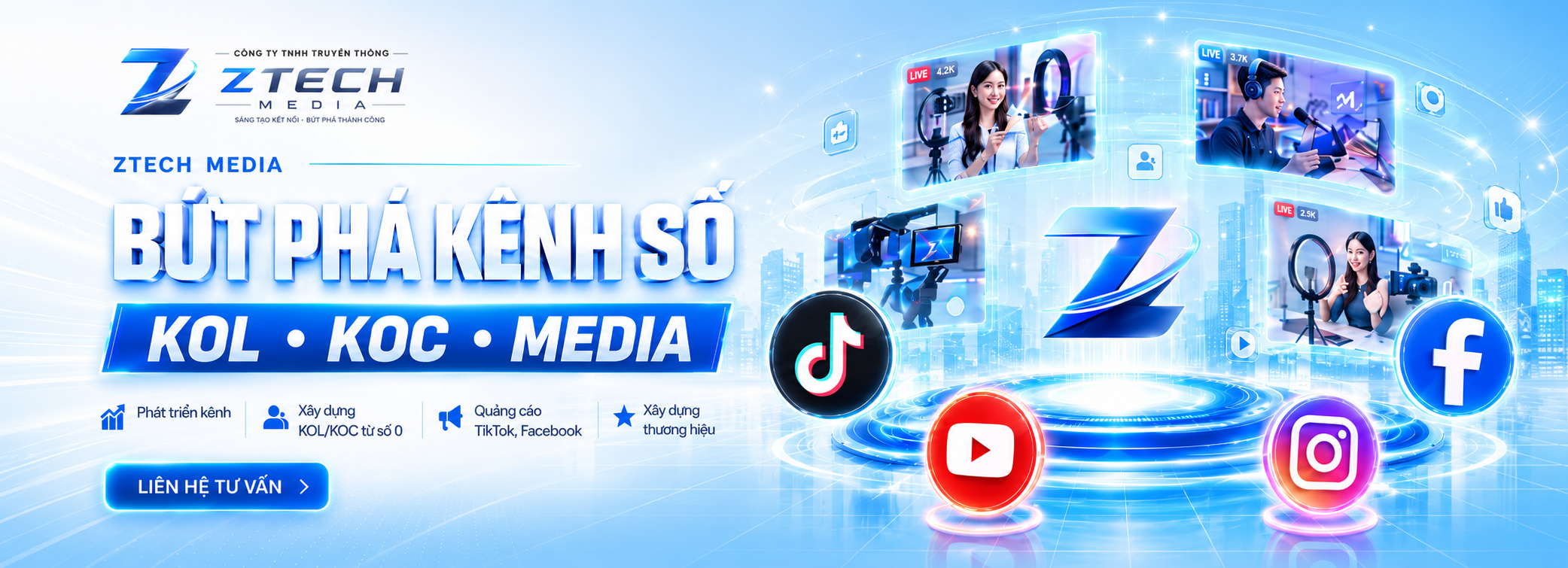 ZTECH Media - Bứt phá kênh số KOL KOC Media
